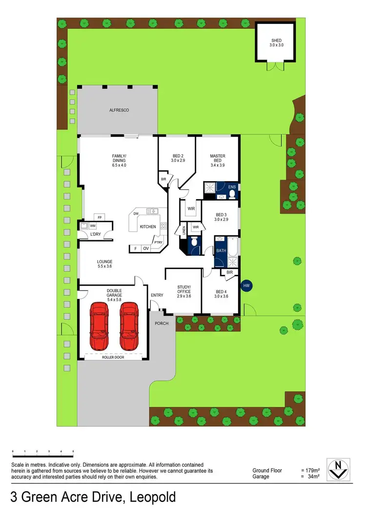 Floorplan of Homely house listing, 3 Green Acre Drive, Leopold VIC 3224