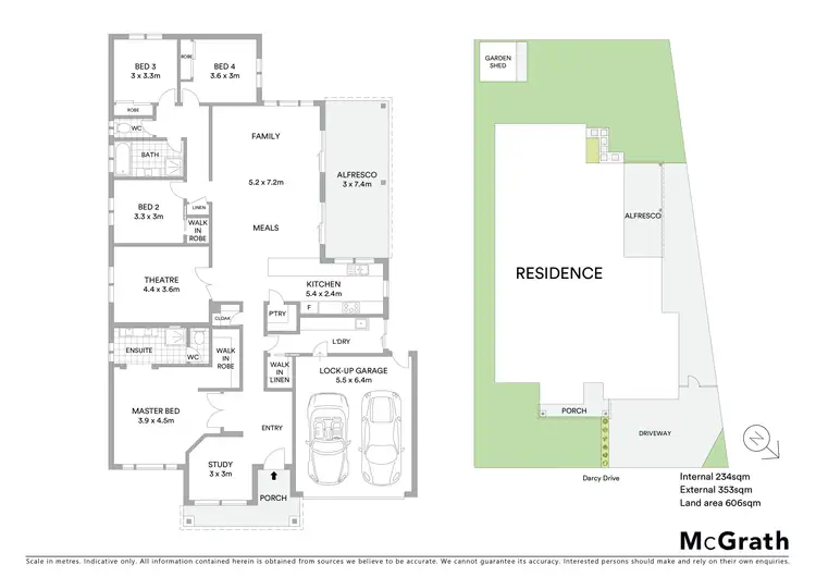 Floorplan of Homely house listing, 4 Darcy Drive, Miners Rest VIC 3352