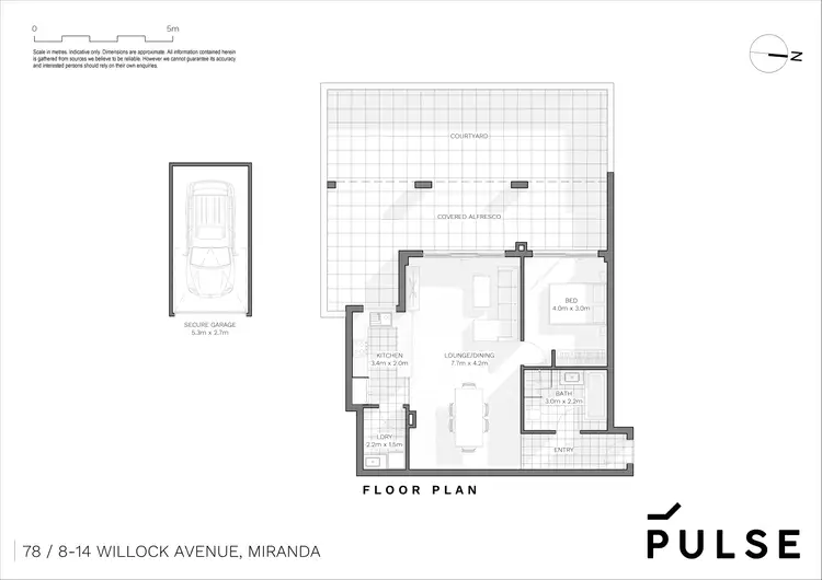 Floorplan of Homely apartment listing, 78/8-12 Willock Avenue, Miranda NSW 2228