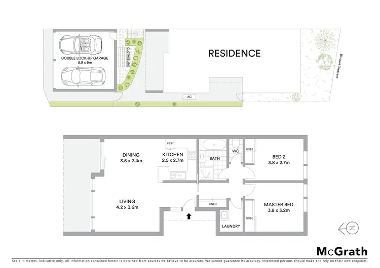 Floorplan of Homely townhouse listing, 11/81 Bimberi Crescent, Palmerston ACT 2913
