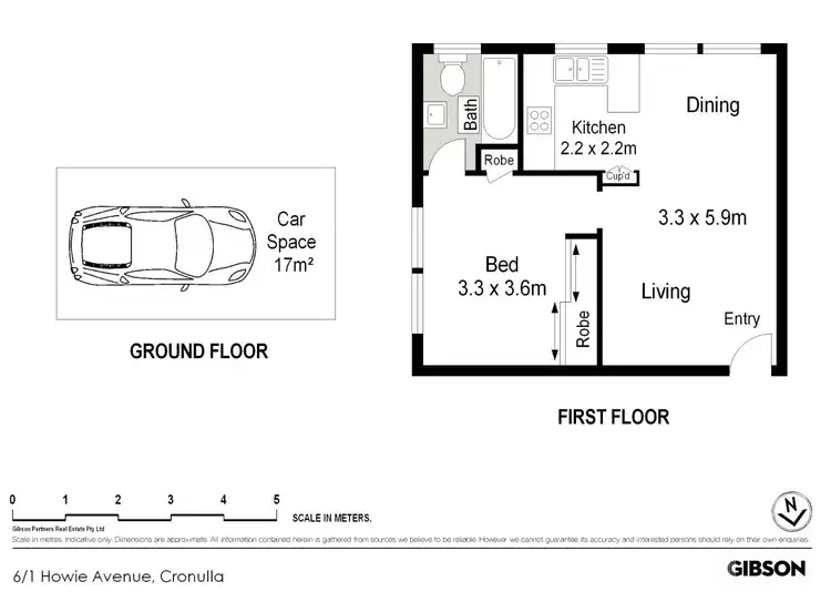 Floorplan of Homely apartment listing, 6/1 Howie Avenue, Cronulla NSW 2230