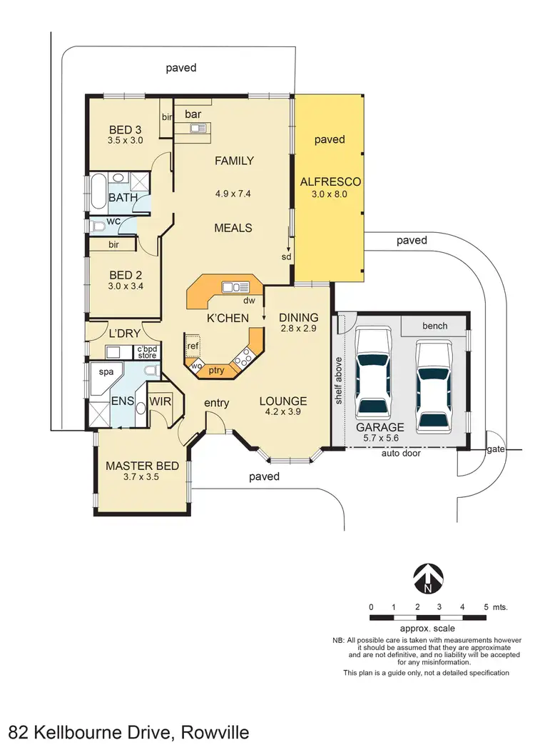 Floorplan of Homely house listing, 82 Kellbourne Drive, Rowville VIC 3178