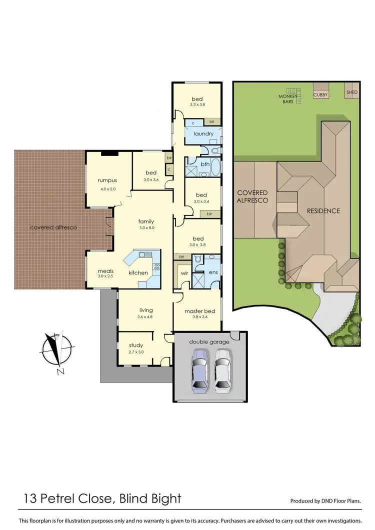 Floorplan of Homely house listing, 13 Petrel Close, Blind Bight VIC 3980