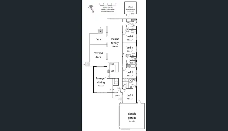 Floorplan of Homely house listing, 7 Mersey Close, Rowville VIC 3178