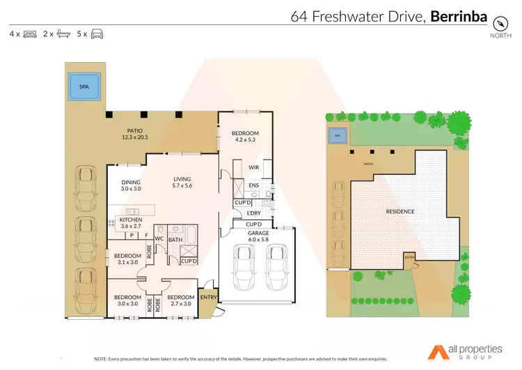 Floorplan of Homely house listing, 64 Freshwater Drive, Berrinba QLD 4117