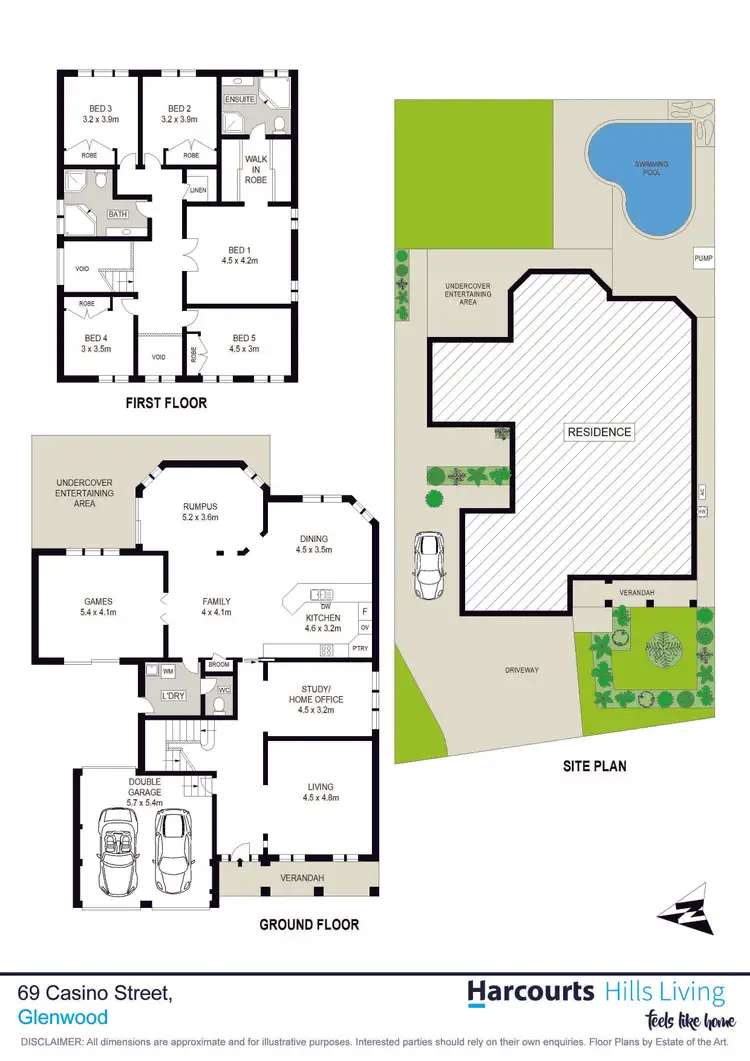 Floorplan of Homely house listing, 69 Casino Street, Glenwood NSW 2768