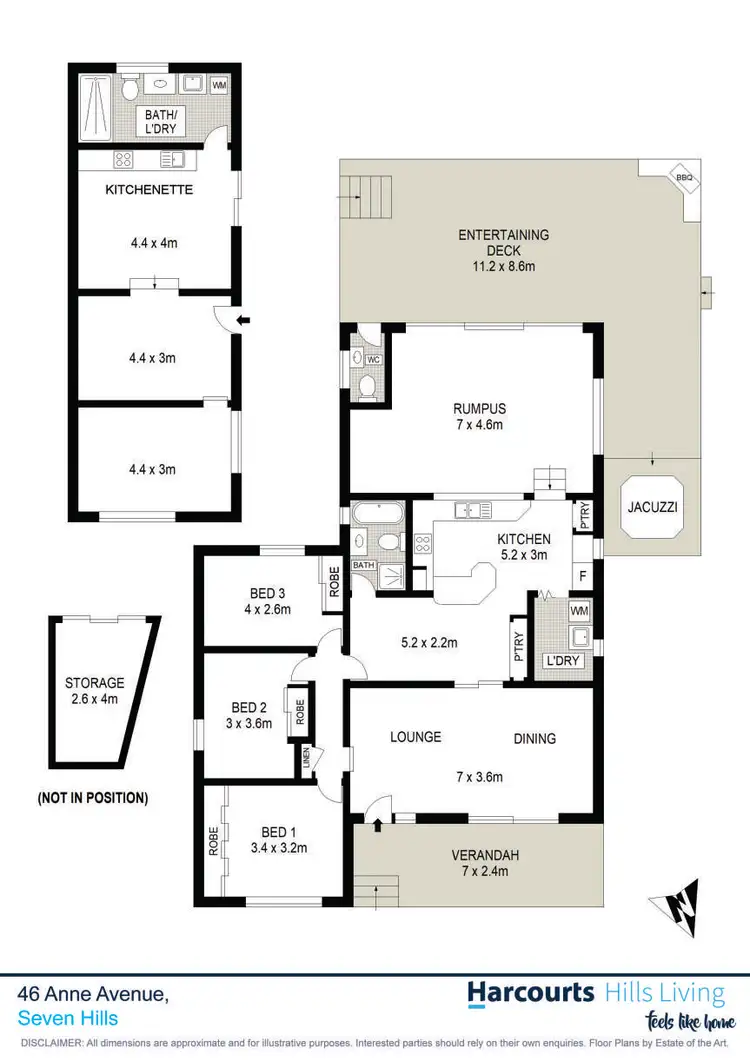 Floorplan of Homely house listing, 46 Anne Avenue, Seven Hills NSW 2147