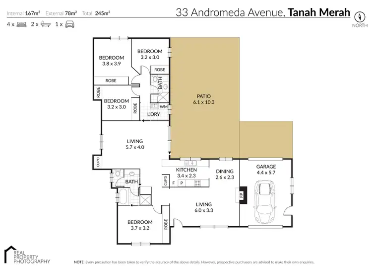 Floorplan of Homely house listing, 33 Andromeda Avenue, Tanah Merah QLD 4128