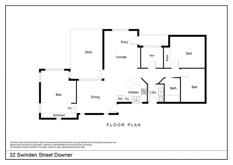 Floorplan of Homely house listing, 32 Swinden Street, Downer ACT 2602