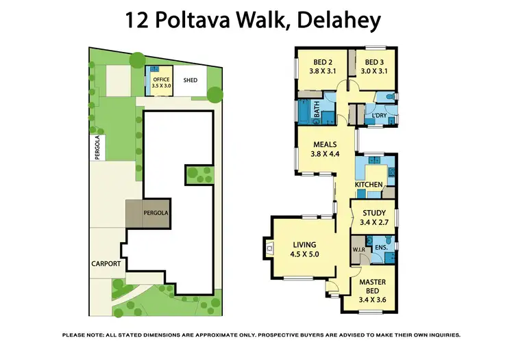 Floorplan of Homely house listing, 12 Poltava Walk, Delahey VIC 3037