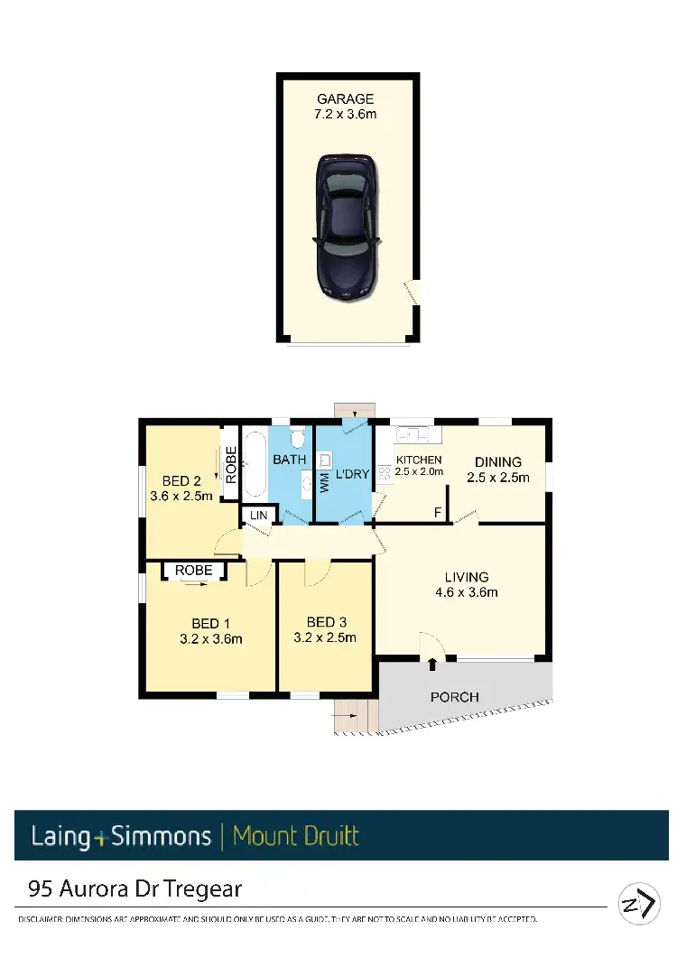 Floorplan of Homely house listing, 95 Aurora Drive, Tregear NSW 2770