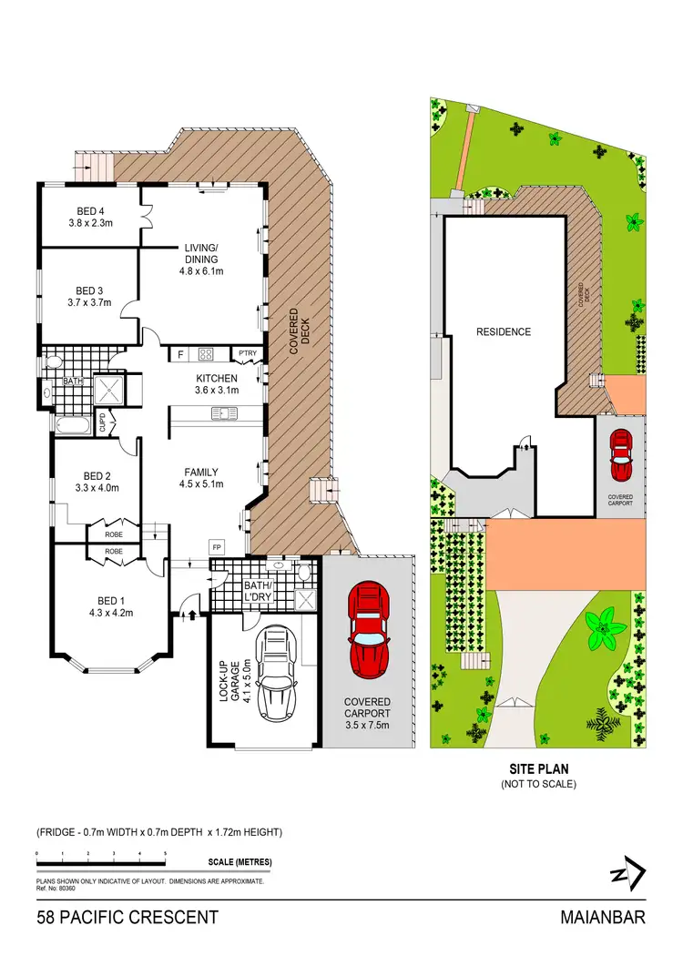 Floorplan of Homely house listing, 58 Pacific Crescent, Maianbar NSW 2230