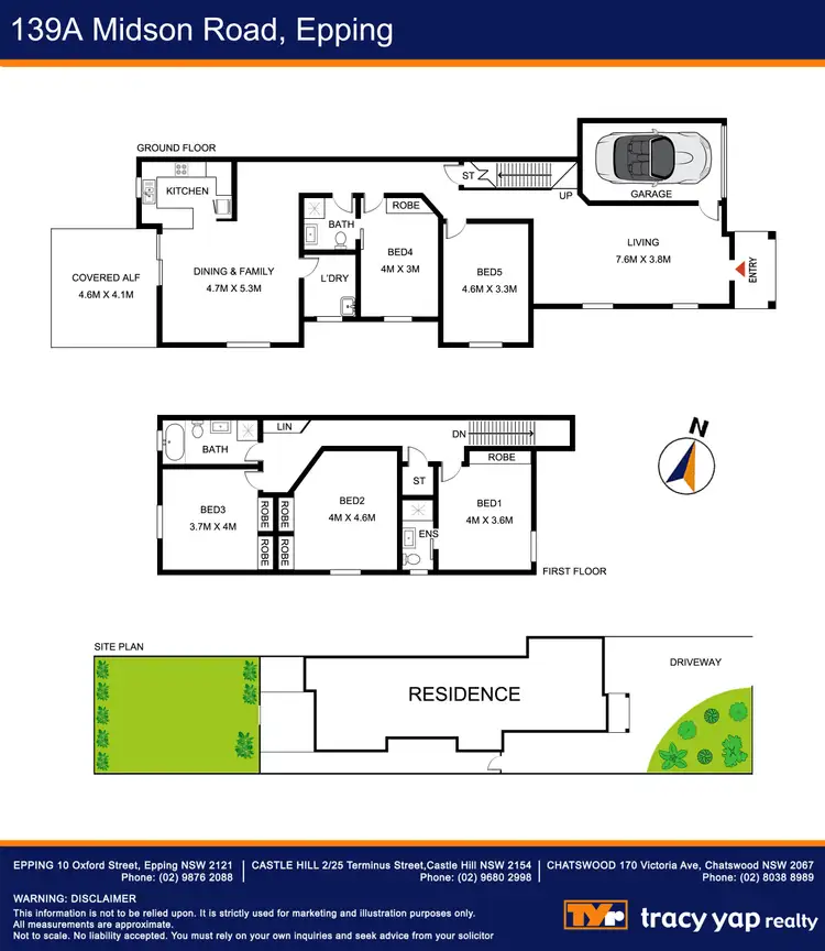 Floorplan of Homely semi-detached listing, 139A Midson Road, Epping NSW 2121