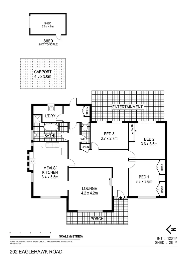 Floorplan of Homely house listing, 202 Eaglehawk Road, Long Gully VIC 3550