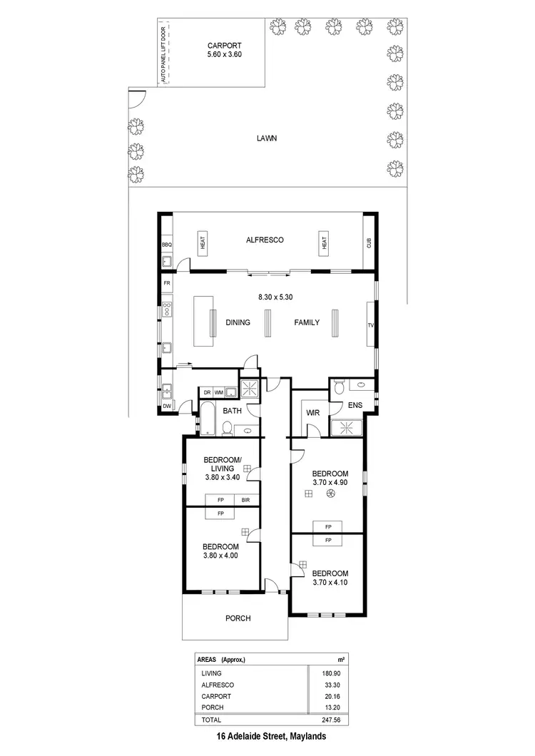 Floorplan of Homely house listing, 16 Adelaide Street, Maylands SA 5069