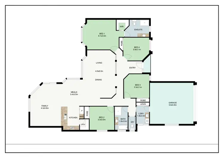 Floorplan of Homely house listing, 6 Bethlehem Terrace, Lammermoor QLD 4703