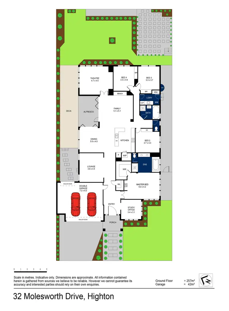 Floorplan of Homely house listing, 32 Molesworth Drive, Highton VIC 3216