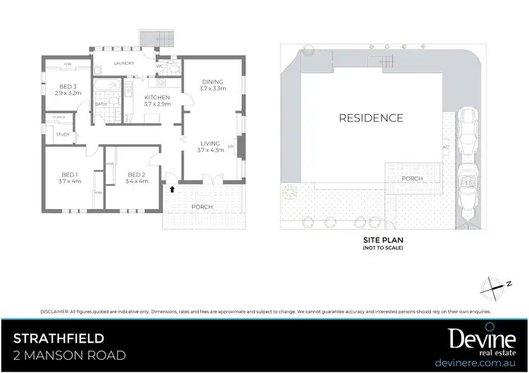 Floorplan of Homely house listing, 2 Manson Road, Strathfield NSW 2135
