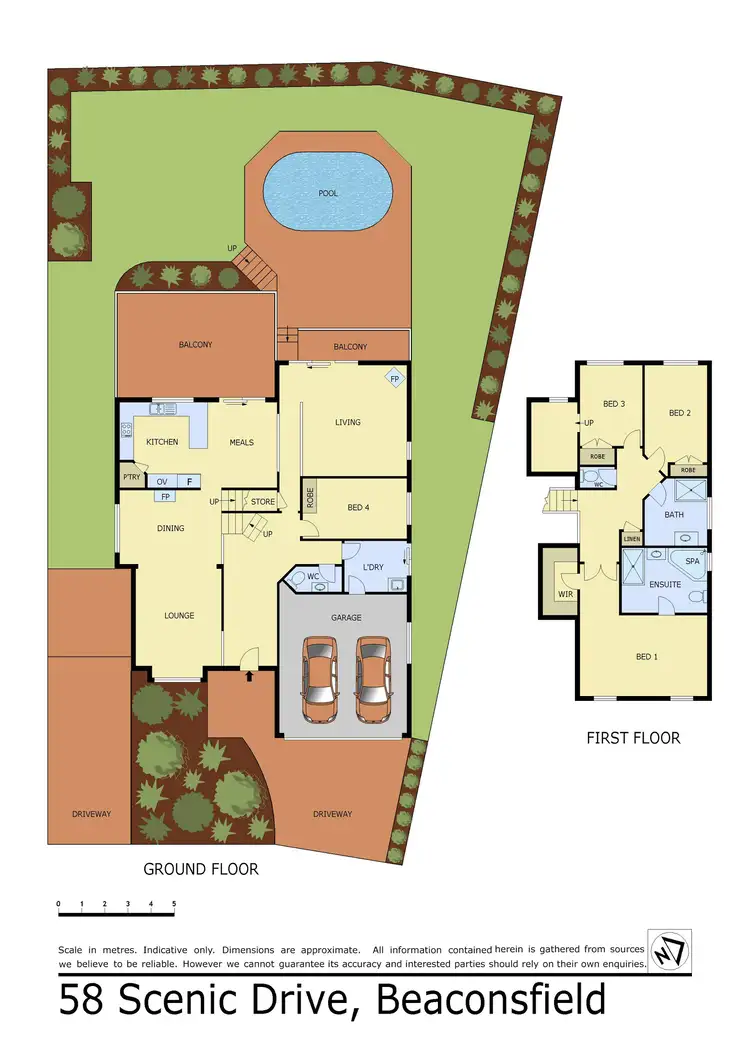 Floorplan of Homely house listing, 58 Scenic Drive, Beaconsfield VIC 3807