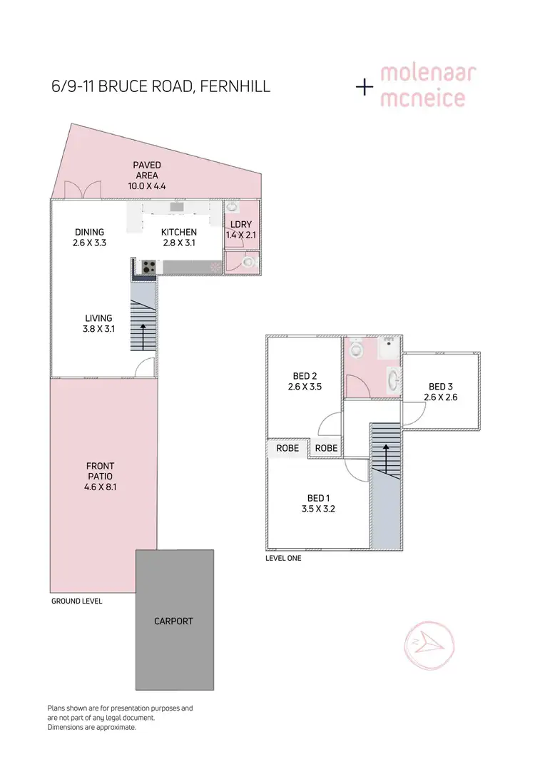 Floorplan of Homely townhouse listing, 6/9 Bruce Road, Fernhill NSW 2519