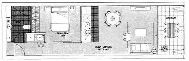 Floorplan of Homely apartment listing, 1502/10 Balfours Way, Adelaide SA 5000