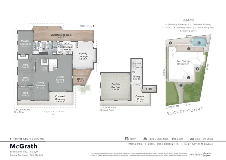 Floorplan of Homely house listing, 6 Rocket Court, Benowa QLD 4217