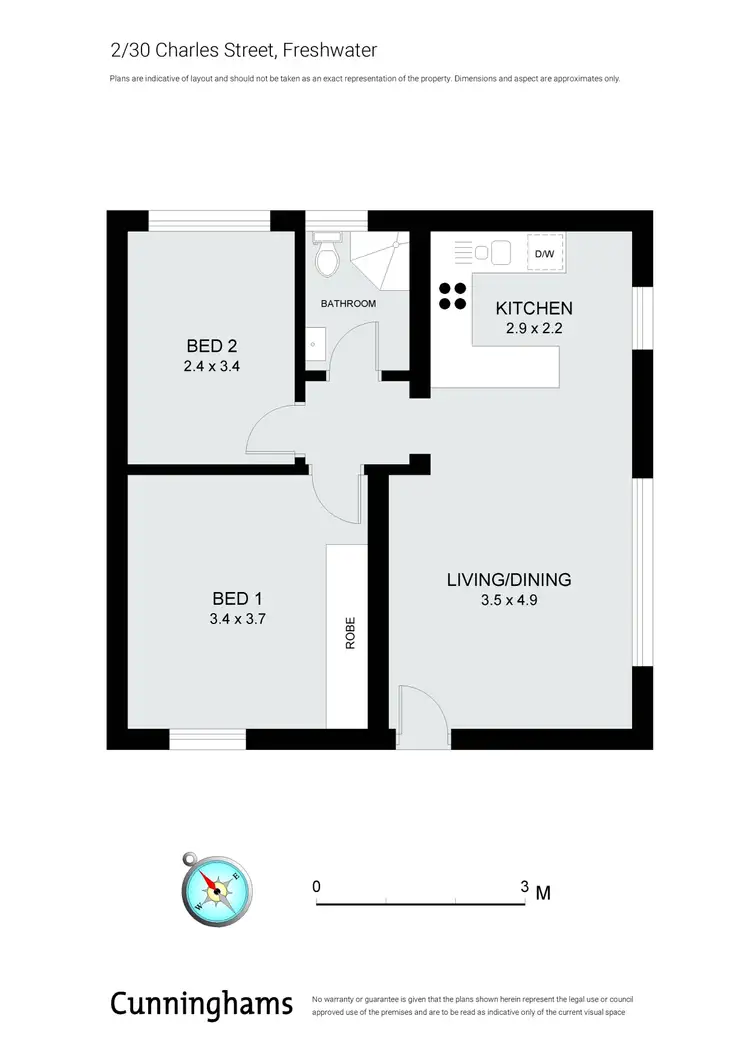 Floorplan of Homely apartment listing, 2/30 Charles Street, Freshwater NSW 2096