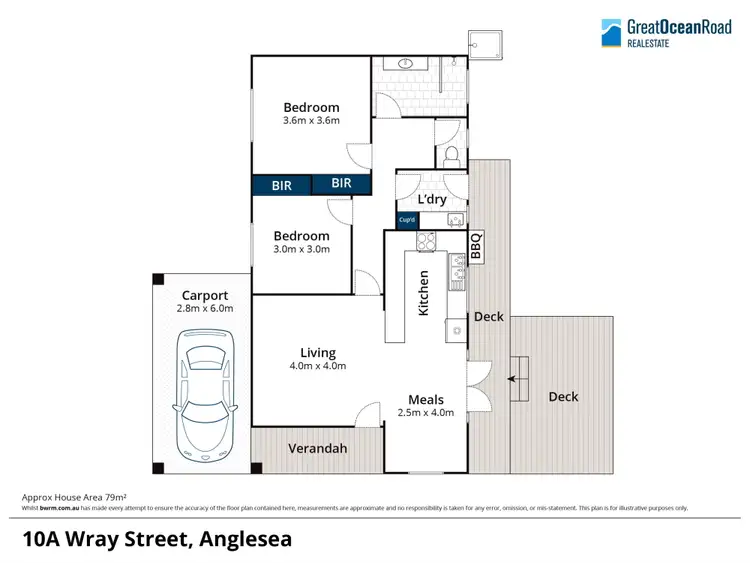 Floorplan of Homely house listing, 10A Wray Street, Anglesea VIC 3230