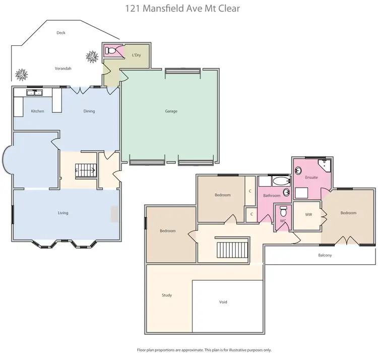 Floorplan of Homely house listing, 121 Mansfield Avenue, Mount Clear VIC 3350