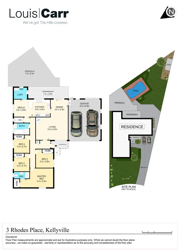 Floorplan of Homely house listing, 3 Rhodes Place, Kellyville NSW 2155