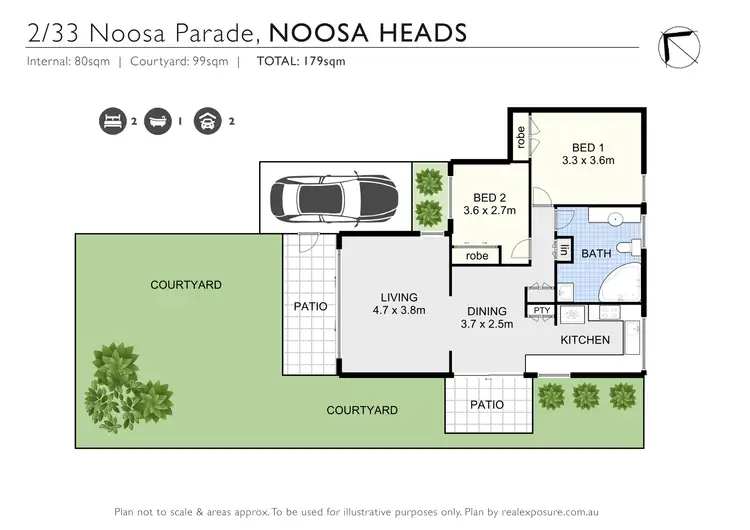 Floorplan of Homely apartment listing, 2/33 Noosa Parade, Noosa Heads QLD 4567