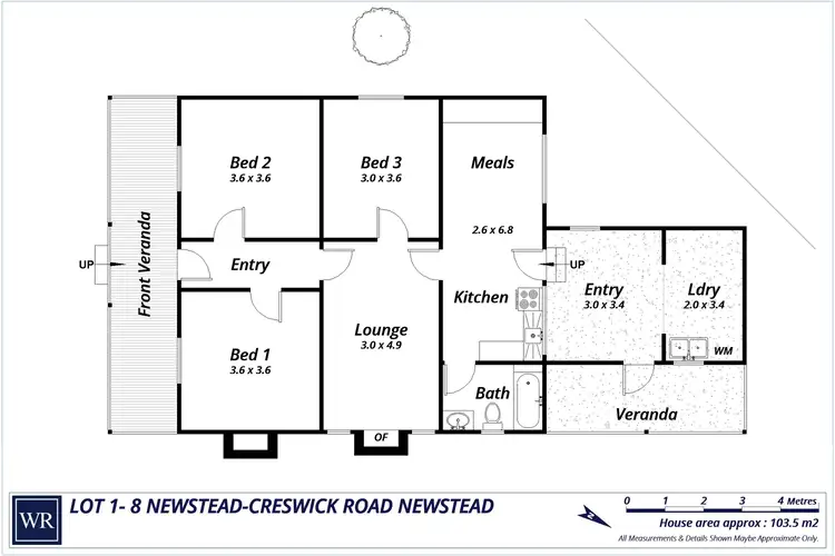 Floorplan of Homely house listing, Lot 1, 8 Creswick-Newstead Road, Newstead VIC 3462