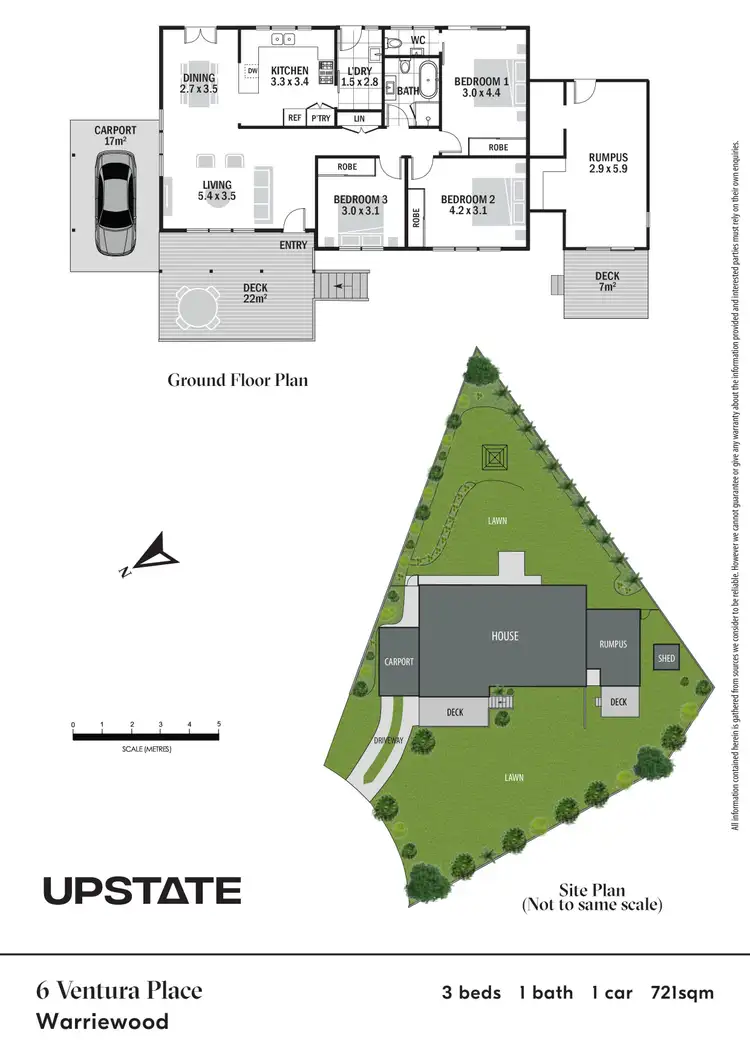 Floorplan of Homely house listing, 6 Ventura Place, Warriewood NSW 2102