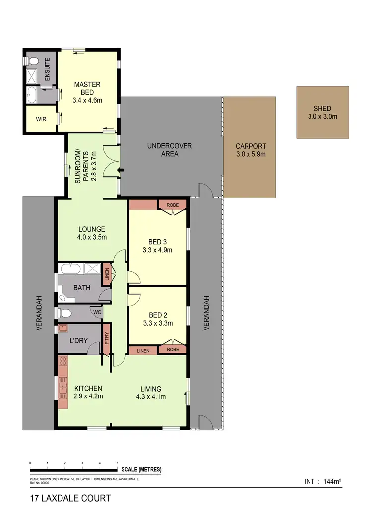Floorplan of Homely house listing, 17 Laxdale Court, Kangaroo Flat VIC 3555