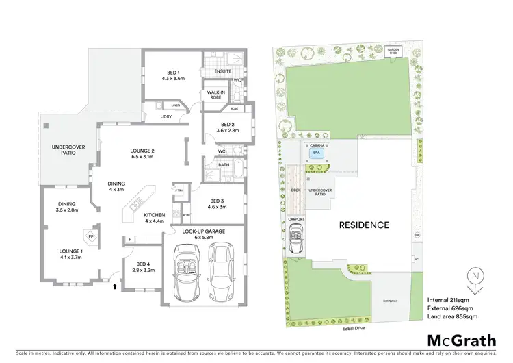 Floorplan of Homely house listing, 20 Sabal Drive, Sawtell NSW 2452