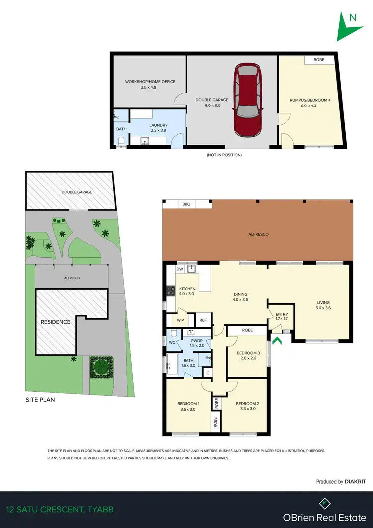 Floorplan of Homely house listing, 12 Satu Crescent, Tyabb VIC 3913