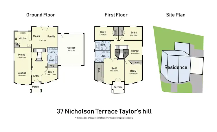 Floorplan of Homely house listing, 37 Nicholson Terrace, Taylors Hill VIC 3037