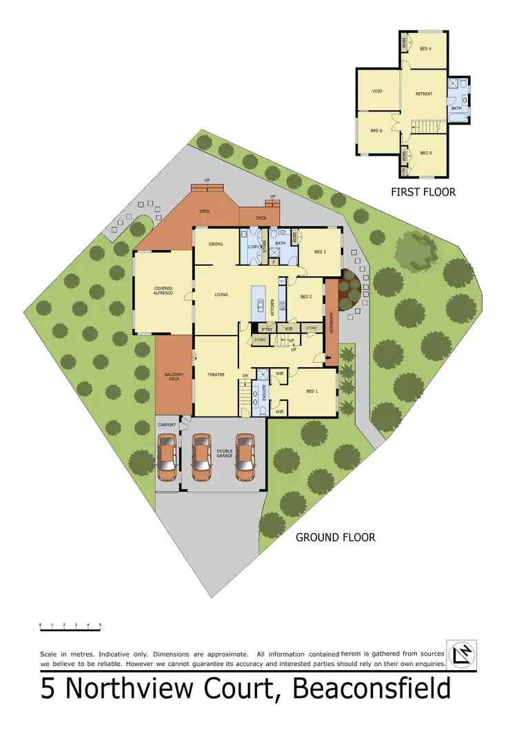 Floorplan of Homely house listing, 5 Northview Court, Beaconsfield VIC 3807