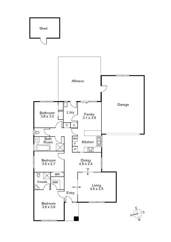 Floorplan of Homely house listing, 250 Betula Avenue, Mill Park VIC 3082