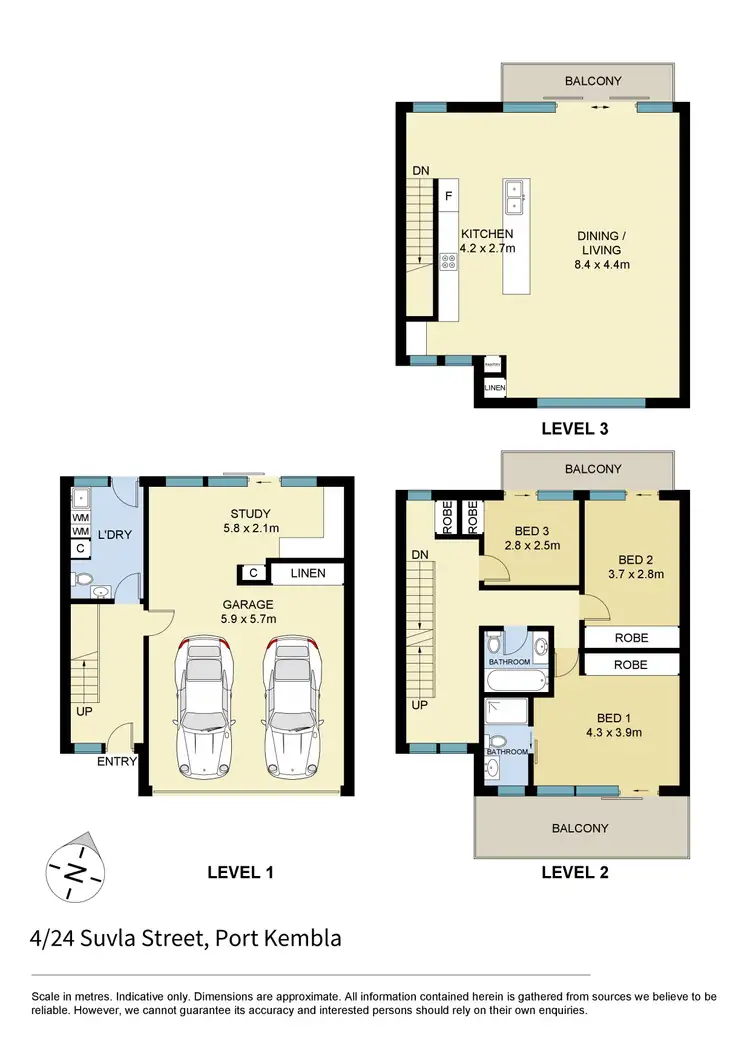 Floorplan of Homely townhouse listing, 4/24 Suvla Street, Port Kembla NSW 2505