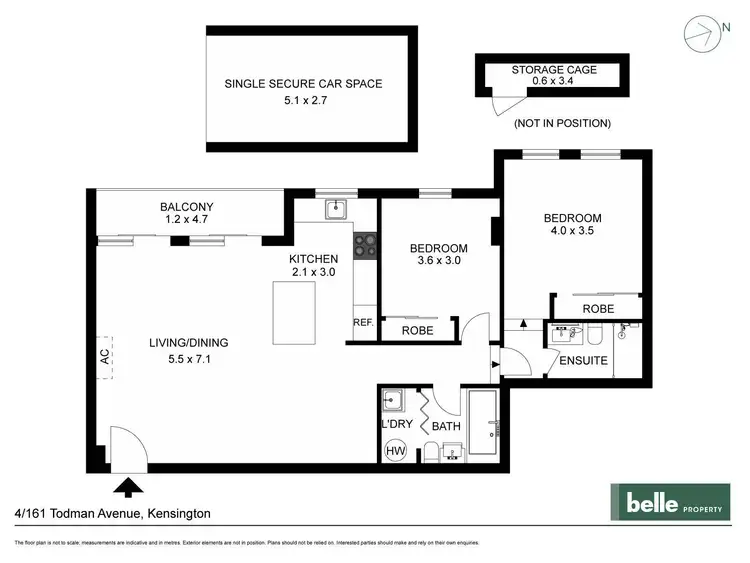 Floorplan of Homely apartment listing, 4/161 Todman Avenue, Kensington NSW 2033