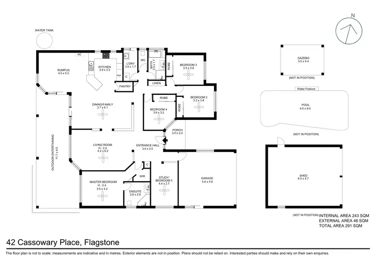 Floorplan of Homely house listing, 42 Cassowary Place, Jimboomba QLD 4280