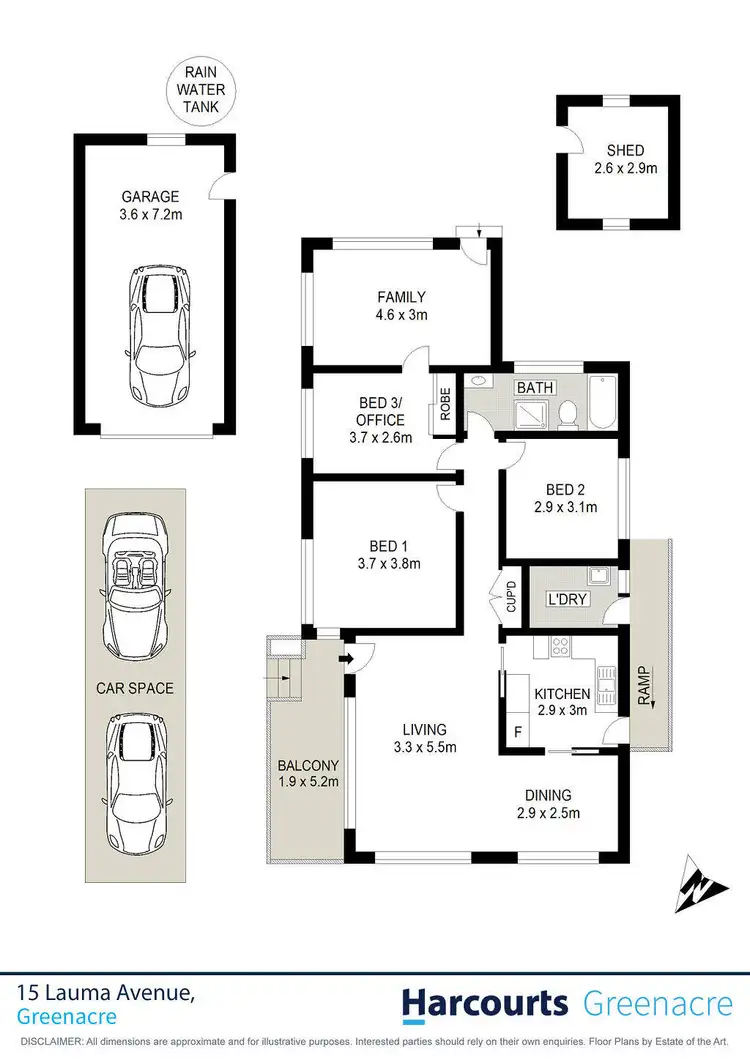 Floorplan of Homely house listing, 15 Lauma Avenue, Greenacre NSW 2190