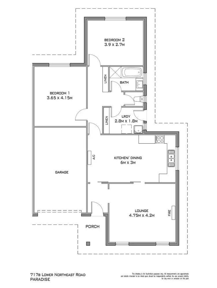 Floorplan of Homely house listing, 717B Lower North East Road, Paradise SA 5075