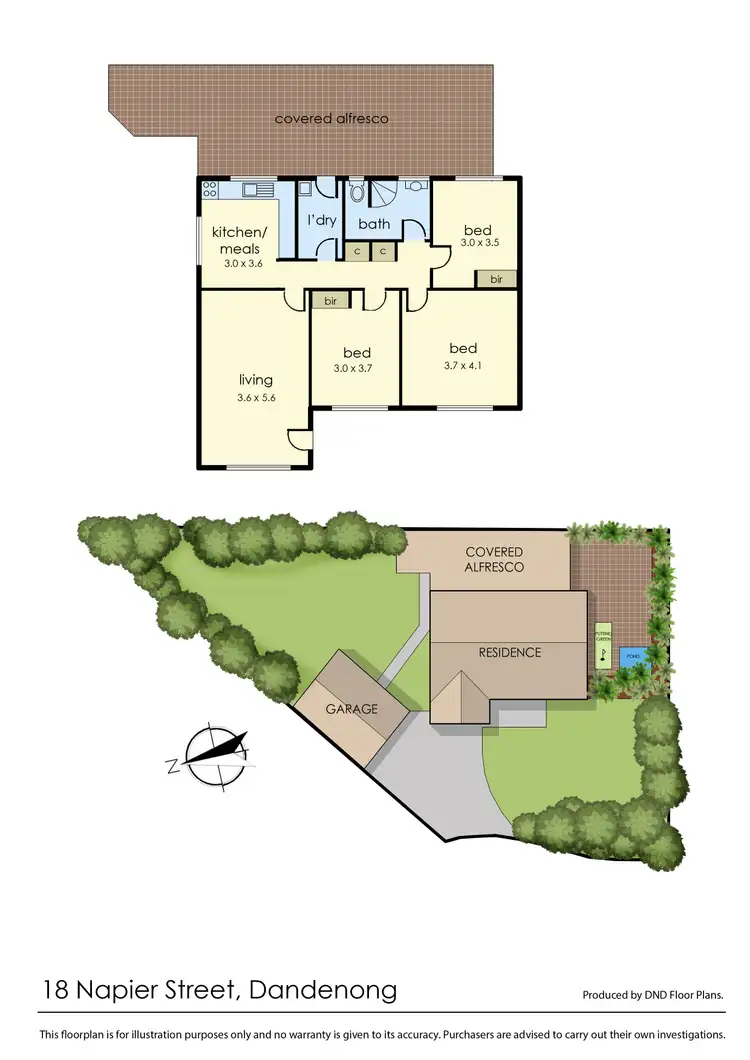 Floorplan of Homely house listing, 18 Napier Street, Dandenong VIC 3175
