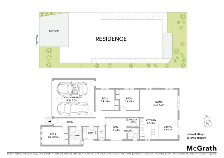 Floorplan of Homely house listing, 6 Allegro Court, Marshall VIC 3216