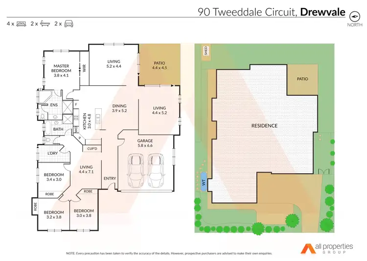 Floorplan of Homely house listing, 90 Tweeddale Circuit, Drewvale QLD 4116
