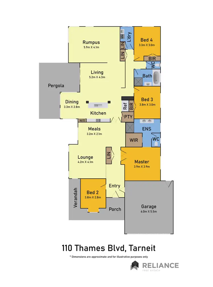 Floorplan of Homely house listing, 110 Thames Boulevard, Werribee VIC 3030