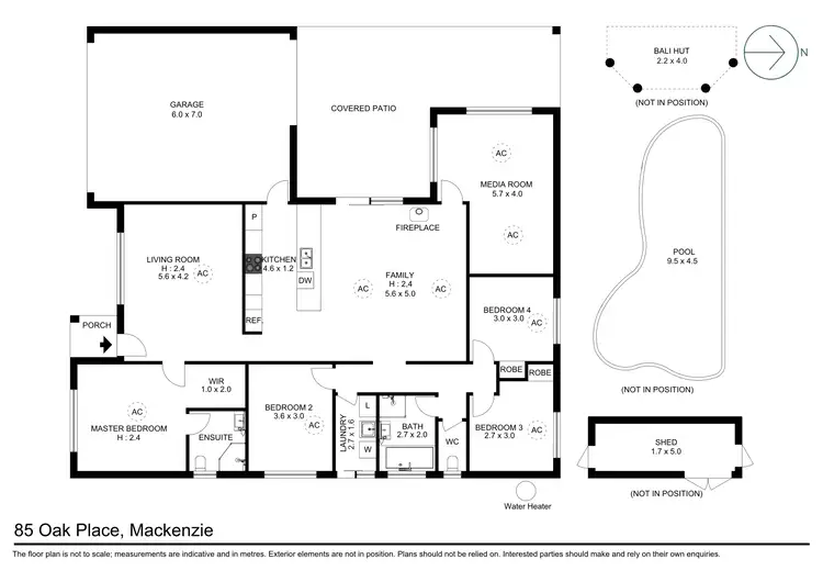 Floorplan of Homely house listing, 85 Oak Place, Mackenzie QLD 4156