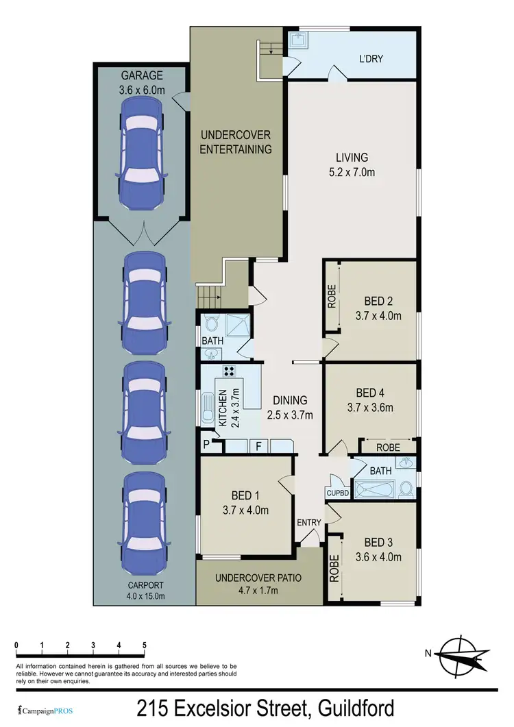 Floorplan of Homely house listing, 215 Excelsior Street, Guildford NSW 2161